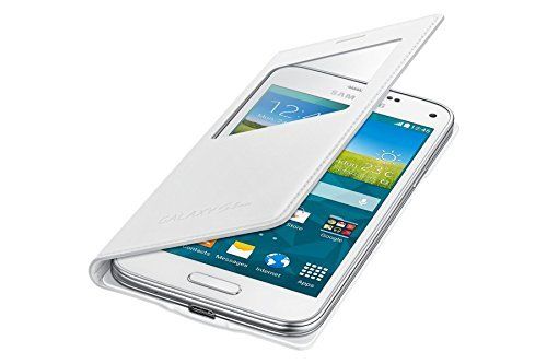 Samsung S-View Hülle Case Cover für Samsung Galaxy S5 Mini - Weiß