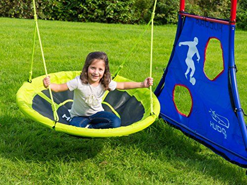 HUDORA Nestschaukel 110 cm Grün - Garten-Schaukel bis 100 kg 