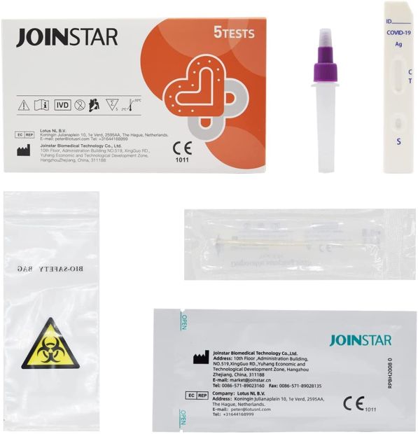 5er Set Covid-19 Antigen Schnelltests Corona Selbsttest SARS-CoV-19 (5 Tests)