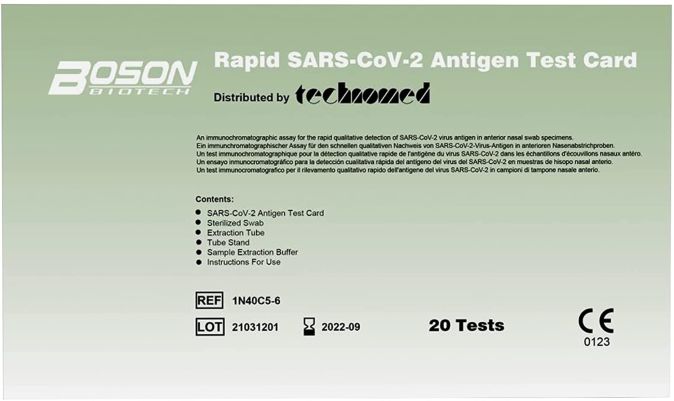 20 x Boson Schnelltest Selbsttest, 20 Stück