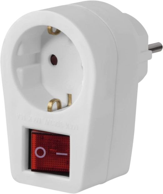 Hama Steckdosenadapter mit Berührungsschutz Hama Steckdosenadapter mit Berührungsschutz