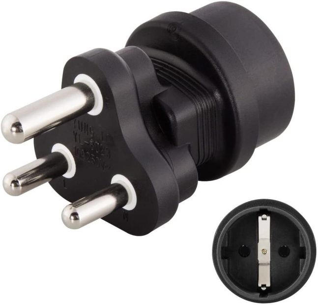 Hama Reisestecker Südafrika Reiseadapter Typ M EU auf Südafrika 