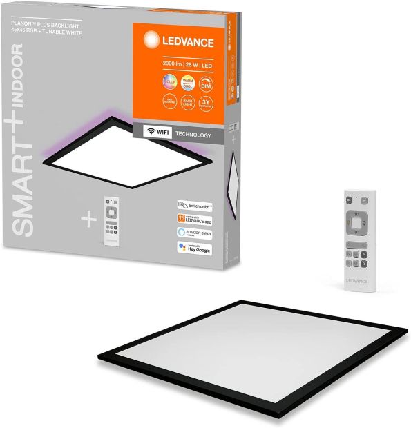 LEDVANCE LED WiFi Deckenleuchte 40W 45x45 cm Wandleuchte dimmbar RGB LEDVANCE LED WiFi Deckenleuchte 40W 45x45 cm Wandleuchte dimmbar RGB