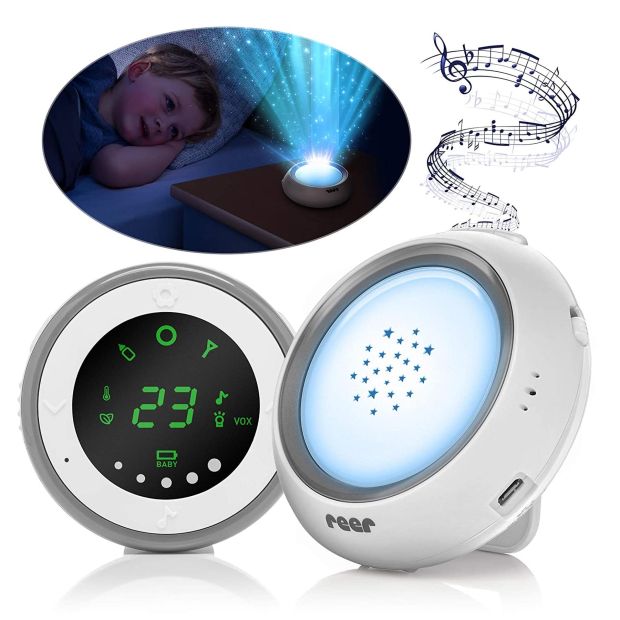 Reer Babyphone LED Laser Projektor Babyfone Nachtlicht Kinder mit Musik 