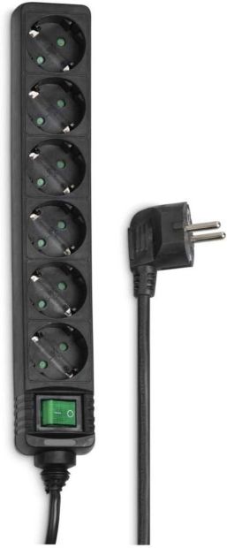 Hama 6fach Steckdosenleiste mit Schalter LED Mehrfachsteckdose 1,4m Hama 6fach Steckdosenleiste mit Schalter LED Mehrfachsteckdose 1,4m