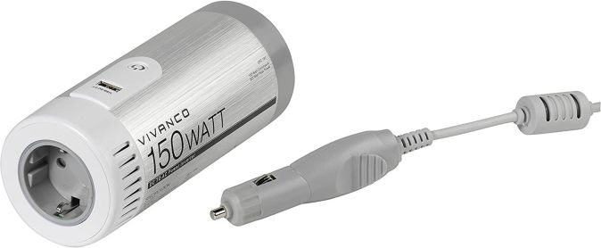 Vivanco KFZ Spannungsumwandler 150W Fahrzeug Auto DC/AC + USB Ladegerät