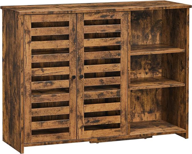 VASAGLE Sideboard Kommode Anrichte Holz Antik Vintage Schrank Beistellschrank VASAGLE Sideboard Kommode Anrichte Holz Antik Vintage Schrank Beistellschrank