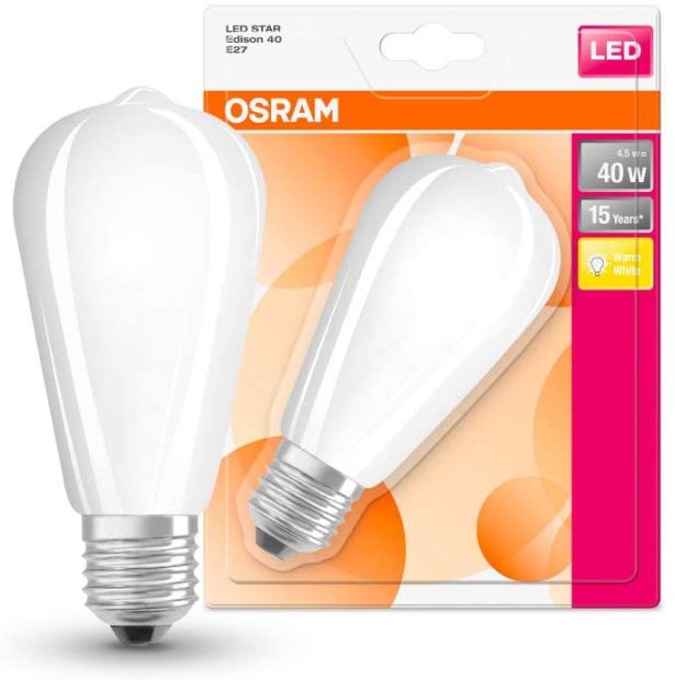OSRAM LED Star Classic Edison E27 Warmweiß 40 Watt Lampe
