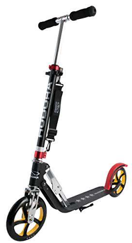HUDORA Big Wheel Scooter 205 City-Scooter schwarz/rot/gold HUDORA Big Wheel Scooter 205 City-Scooter schwarz/rot/gold