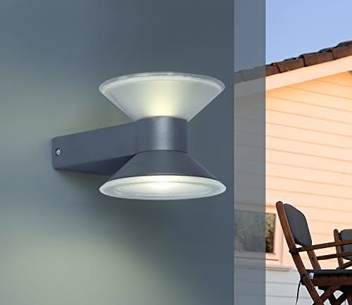 Eco Light Moderne Außenwandleuchte 6 W 12 cm Gartenleuchte