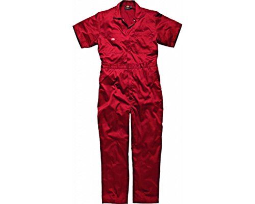 DICKIES Deluxe WORKWEAR Coverall Arbeitskleidung (XXL Kurzarm, Rot) DICKIES Deluxe WORKWEAR Coverall Arbeitskleidung (XXL Kurzarm, Rot)