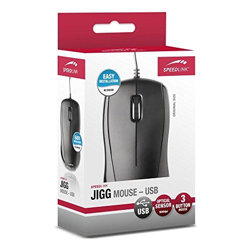 SPEEDLINK JIGG USB Optisch Ambidextrös Schwarz Maus