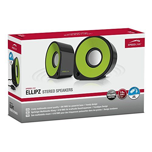 Speedlink (B-WARE) Ellipz Stereo Speaker schwarz/grün