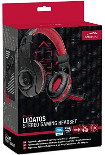 Speedlink Legatos Stereo  (B-WARE) Gamer Kopfhörer für PC / Computer Headset