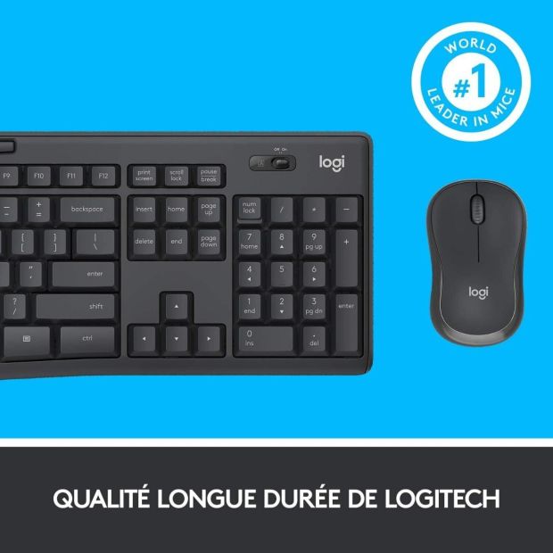 Logitech MK295 Kabelloses Tastatur Maus Set FR Layout [B-WARE]