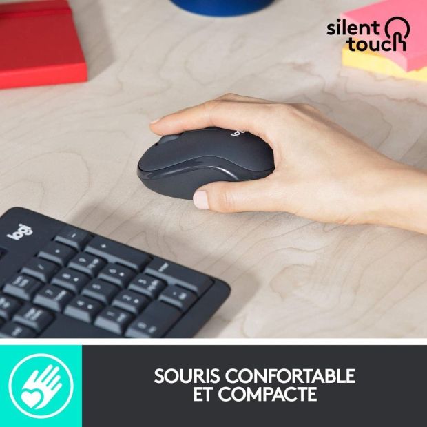 Logitech MK295 Kabelloses Tastatur Maus Set FR Layout [B-WARE]