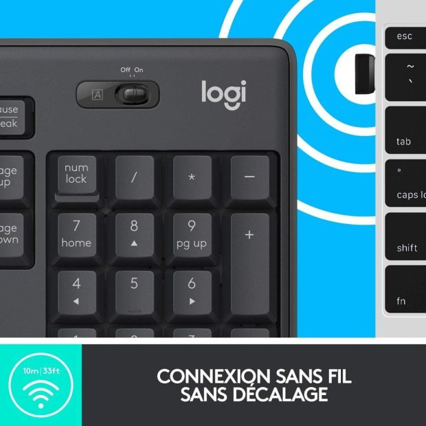 Logitech MK295 Kabelloses Tastatur Maus Set FR Layout [B-WARE]