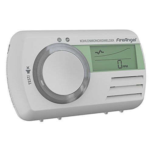 FireAngel CO-9 DE CO-Melder Digitaler Kohlenmonoxidmelder Weiß