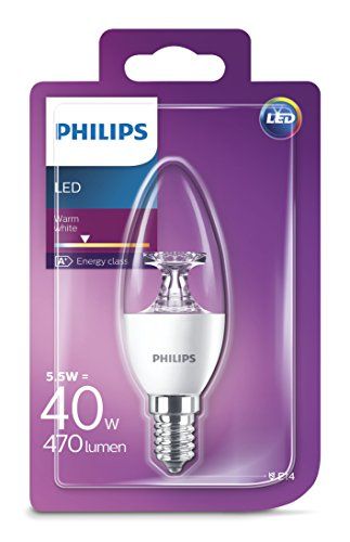 Philips LED Lampe 40 W E14 Warmweiß Klar Leuchtmittel Philips LED Lampe 40 W E14 Warmweiß Klar Leuchtmittel