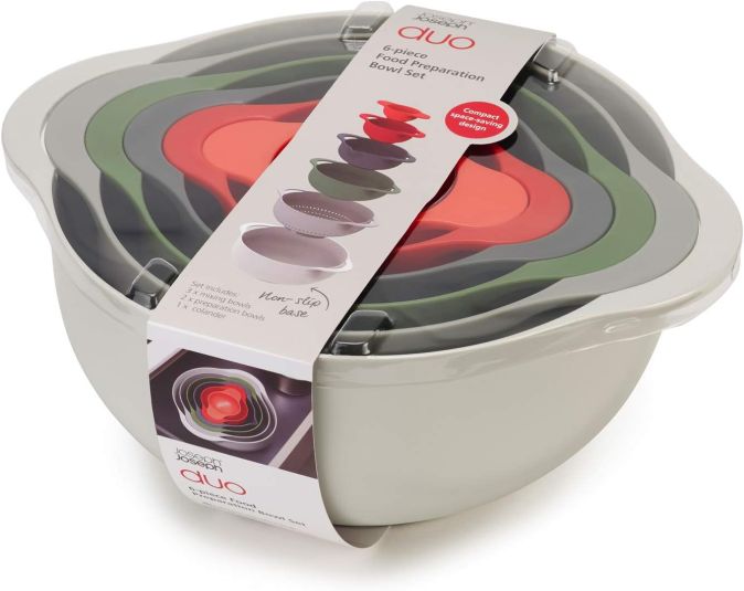 Joseph Joseph, Duo 6 piece food prepation bowl set