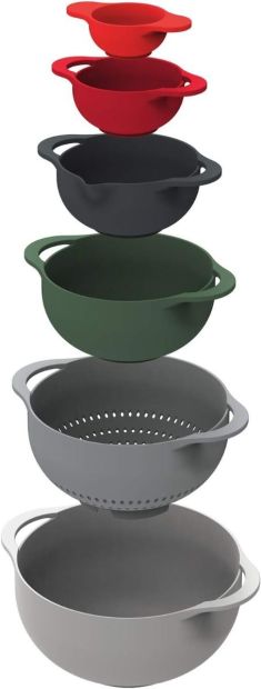 Joseph Joseph, Duo 6 piece food prepation bowl set