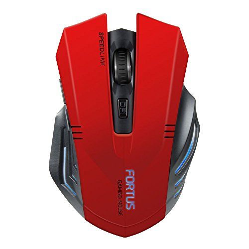SPEEDLINK Fortus kabellose Gaming Maus (5-Tasten) rot/schwarz