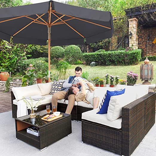 Songmics Sonnenschrim Gartenschirm Terrasenschrim 270 cm Songmics Sonnenschrim Gartenschirm Terrasenschrim 270 cm