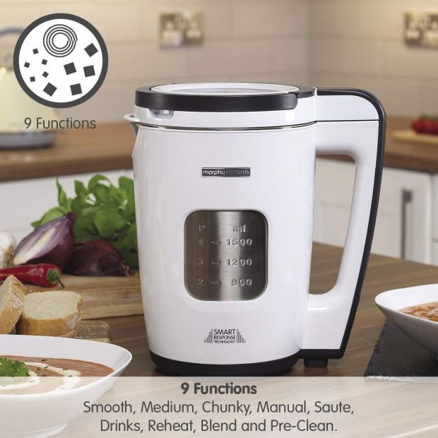 Morphy Richards 1.6L Mixer Smoothie Maker mit 9 Programme Morphy Richards 1.6L Mixer Smoothie Maker mit 9 Programme