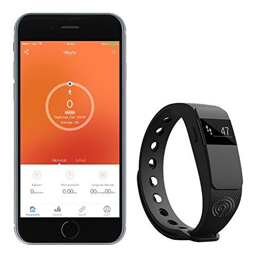 NINETEC Smartfit F2 Fitness Tracker Bluetooth 4.0 Sport Armband Fitnessarmband 