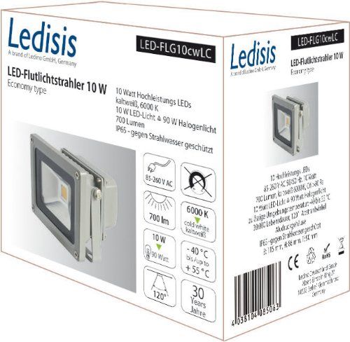 Ledisis LED-Strahler10W Kaltweiß LED Leuchtmittel