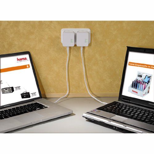 Hama 53184 Mini Powerline Adapter Set (500Mbps)