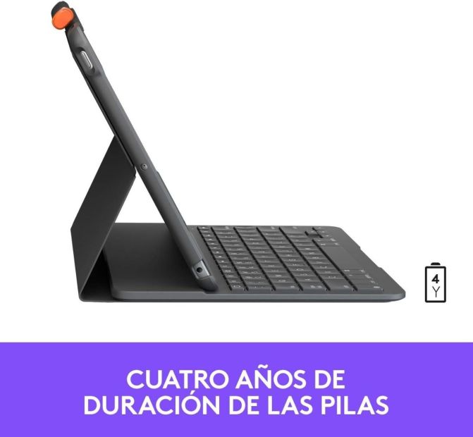 Logitech Slim Folio Tastatur Schutzhülle für iPad Spanisches Layout [B-WARE]