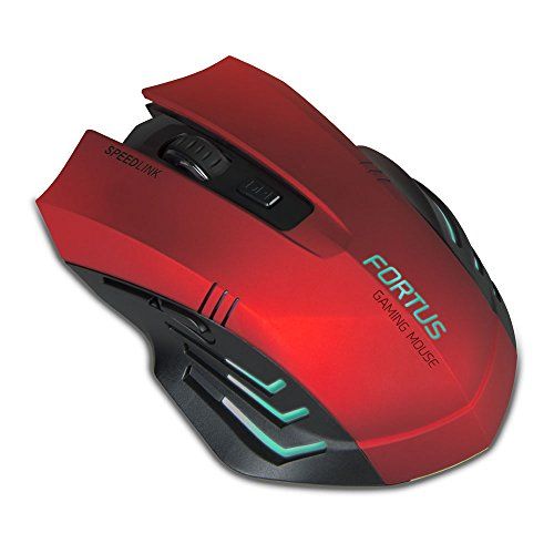 SPEEDLINK Fortus kabellose Gaming Maus (5-Tasten) rot/schwarz