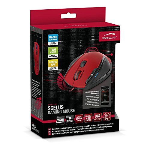 SPEEDLINK SCELUS Gaming Maus Programmierbar Mouse USB (B-WARE) SPEEDLINK SCELUS Gaming Maus Programmierbar Mouse USB (B-WARE)