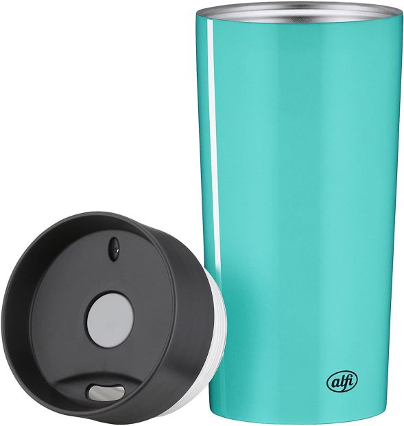 alfi Thermobecher 350ml isoMug Plus Kaffeebecher mit Druckknopf alfi Thermobecher 350ml isoMug Plus Kaffeebecher mit Druckknopf