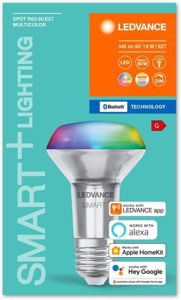 Ledvance Smart LED E27 Bluetooth Reflektorlampe RGB Spotlampe