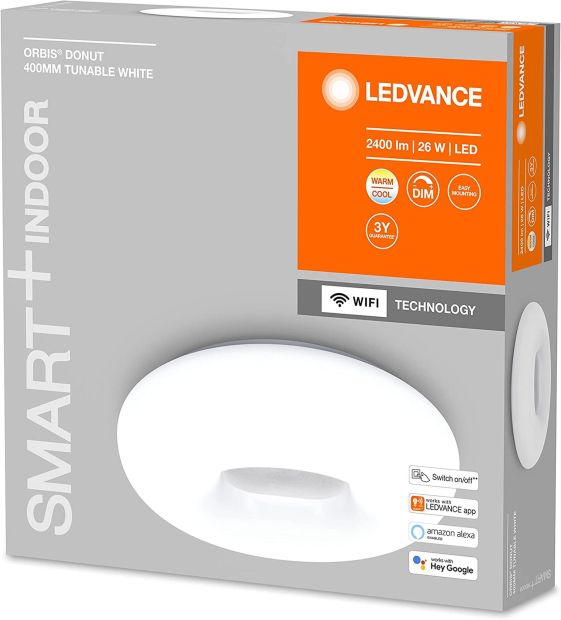 Ledvance Smart Wifi Wand und Deckenleuchte LED Panel rund 40cm RGB dimmbar Ledvance Smart Wifi Wand und Deckenleuchte LED Panel rund 40cm RGB dimmbar