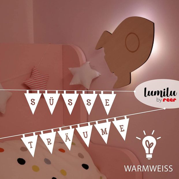 Reer Nachtlicht LED Kinder Baby Wandlicht dimmbar mit Timer