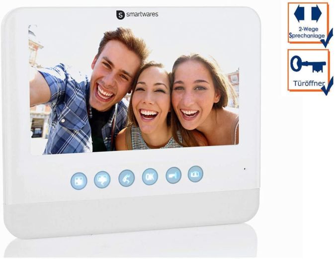 Smartwares Türsprechanlage 7" Monitor DIC-22212 DIC-22202 Gegensprechanlage 