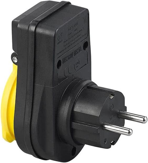 Vivanco Steckdose Außen mit Schalter IP44 Zwischenstecker Steckdosenadapter 