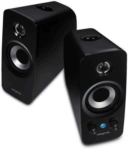 Creative T15 - 2.0 Bluetooth-Lautsprechersystem, schwarz Generalüberholt Creative T15 - 2.0 Bluetooth-Lautsprechersystem, schwarz Generalüberholt