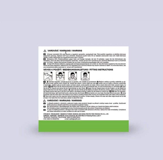 Fiducia 10x FFP 2 FFP2 KN95 Masken Atemschutzmaske Einzelverpackung 