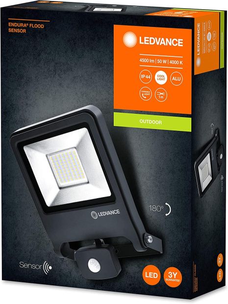 Ledvance LED Fluter Bewegungsmelder Strahler Außen 50W 