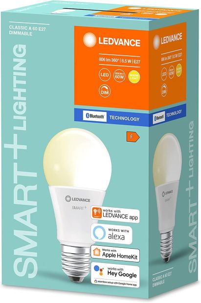 LEDVANCE LED Leuchtmittel E27 Smart Bluetooth Glühbirne Dimmbar 