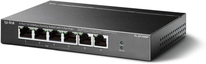 TP-Link TL-SF1006P 6-Port Netzwerk Switch PoE Ethernet Verteiler TP-Link TL-SF1006P 6-Port Netzwerk Switch PoE Ethernet Verteiler