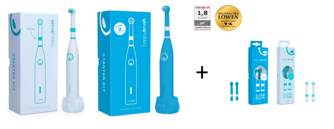 HAPPYBRUSH Rotierende Zahnbürste in Doppelpack HAPPYBRUSH Rotierende Zahnbürste in Doppelpack