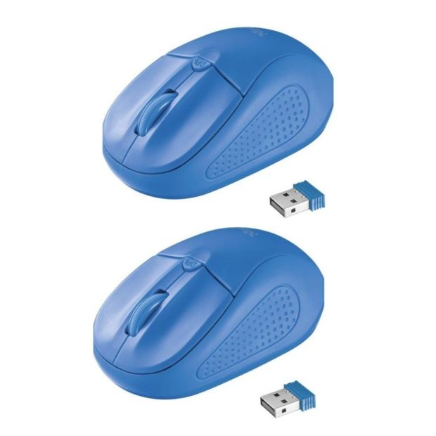 Trust Primo Kabellose Optische Maus 1600 DPI Blau [2er]