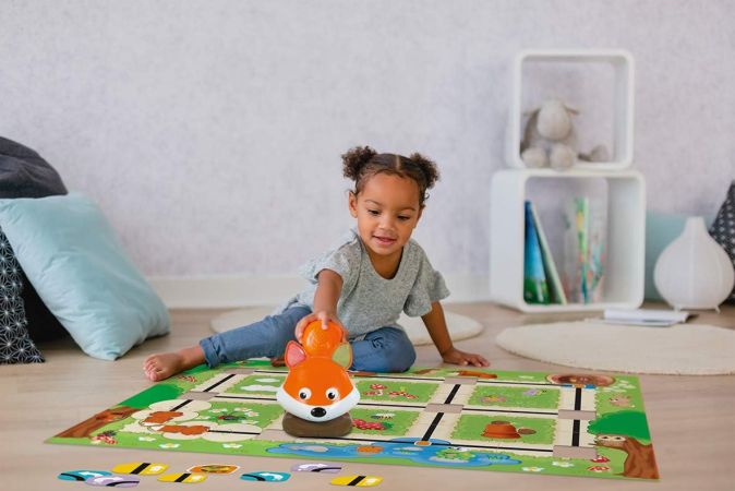 Smoby Smart Foxy Interaktives Spielzeug Brettspiel Spielmatte 2-Spielmodi