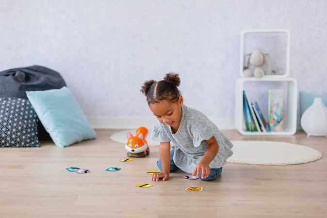 Smoby Smart Foxy Interaktives Spielzeug Brettspiel Spielmatte 2-Spielmodi