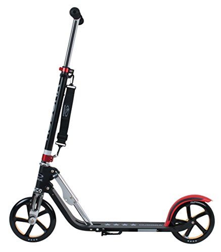 HUDORA Big Wheel Scooter 205 City-Scooter schwarz/rot/gold HUDORA Big Wheel Scooter 205 City-Scooter schwarz/rot/gold